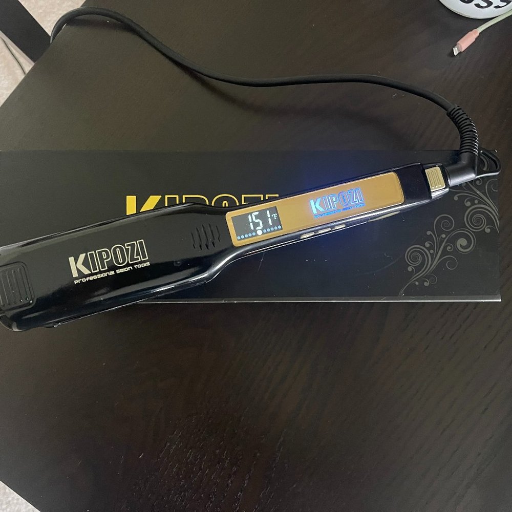 KIPOZI Professional Negative Ion Hair Straightener, Anti-Static Flat Iron